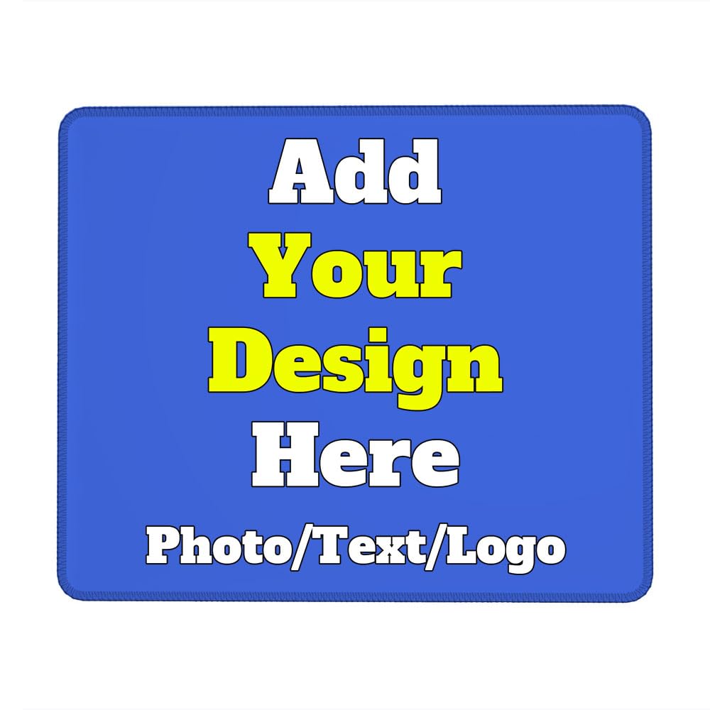 Jiposuhoe Customized Mousepad Add Your Text Picture Logo Custom Mousemat for Office Home Bedroom Desk Personalized Customize Mousepads Gifts Computer