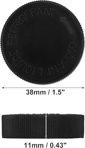 Miniatura 6 de ACROPIX Tapa de tanque de desbordamiento de depósito de refrigerante para Infiniti Q45 Q50 - 2 unidades, color negro