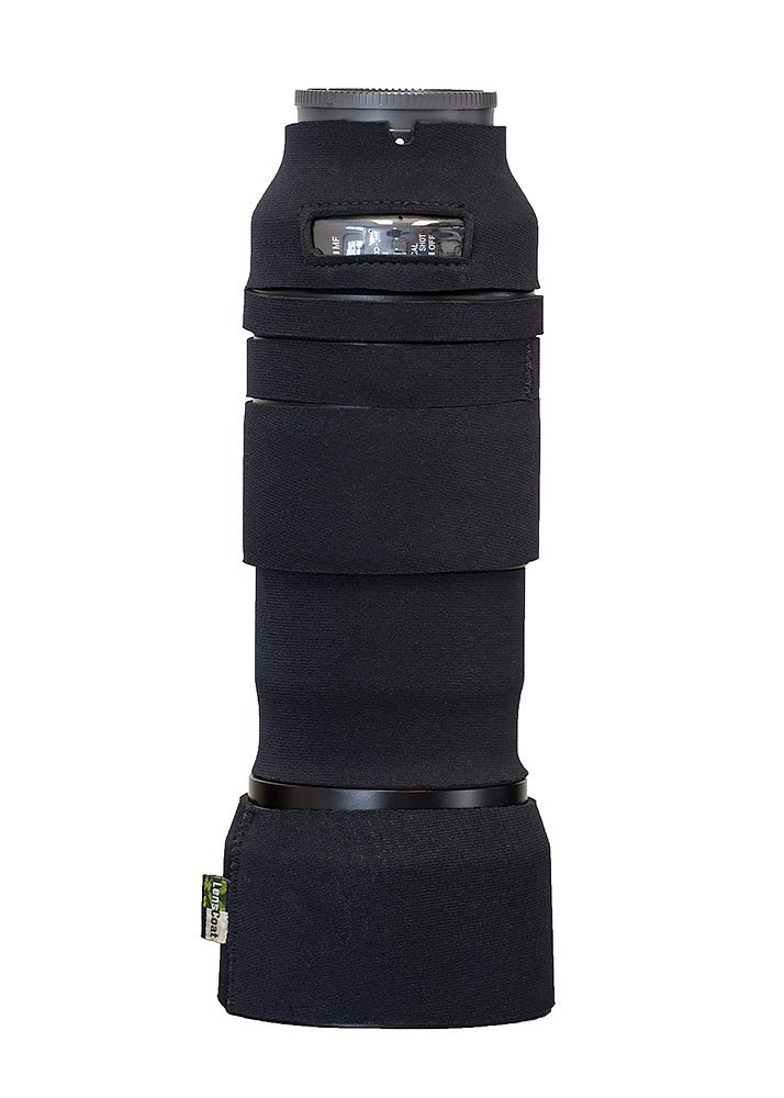 LensCoat Cover Camouflage Neoprene Camera Lens Cover Protection Sony FE 70-300mm f/4.5-5.6 G OSS, Black (lcso70300bk)