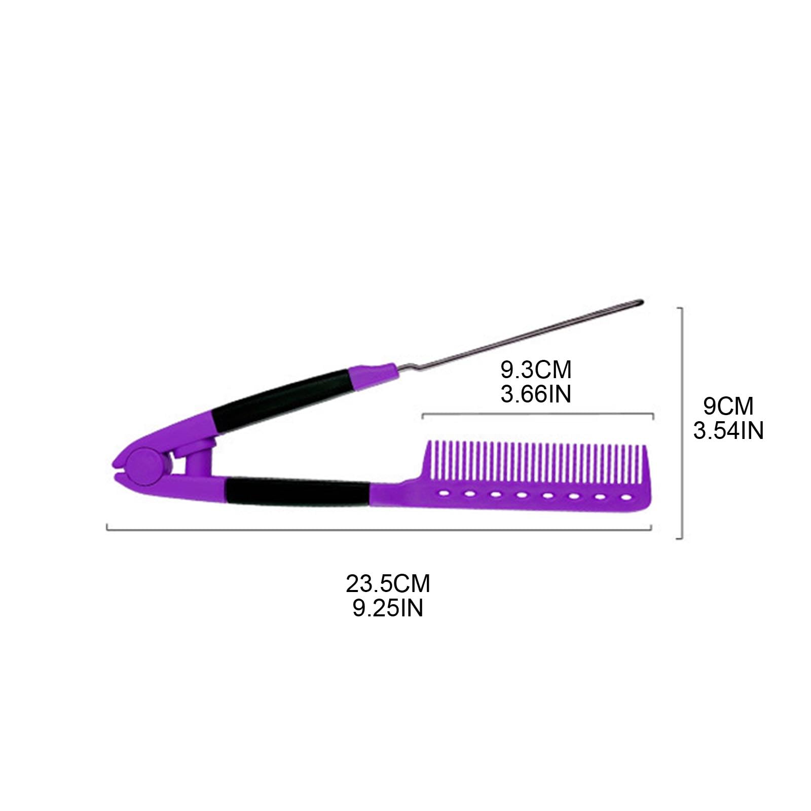 JTQYFI Straightening Comb Hair Straightener Combs Firm Grip For Knotty Hair, 23.5cm x 9cm x 9.3cm - Image 4