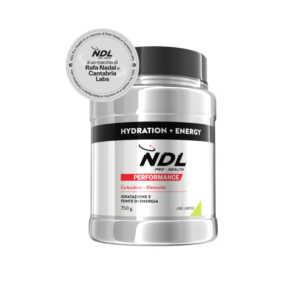 NDL Pro-Health Hydration energy I Bevanda Isotonica idratazione rapida per lo sport con elettroliti in polvere e sali minerali I Aiuta a ridurre stanchezza e affaticamento I Gusto lime-Limone I 75Og