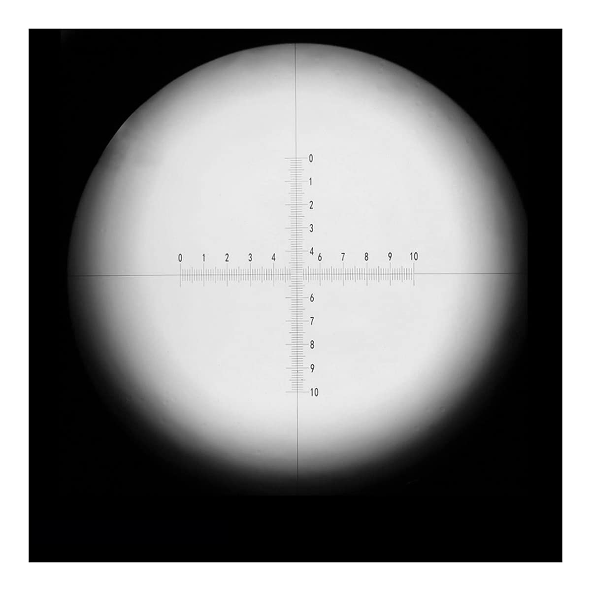Microscope Micrometer Diameter 26mm Calibration Scale Board Optical Glass Cross Ruler Horizontal Ruler Microscope(MS-1-JH8)