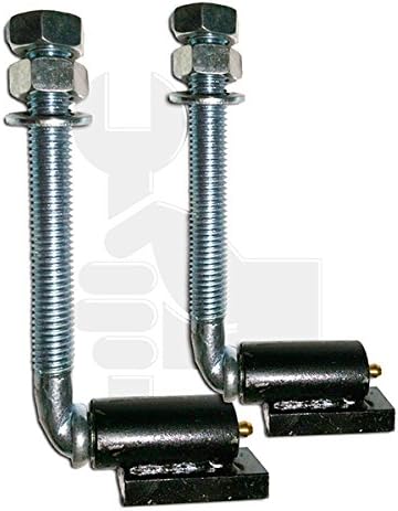 Garage Openers and Parts St. J Bolt gate Hinges Heavy Duty 5/8" Pivot Hinge Adjustable Barrel Driveway Pair for Welding. Pack of 2