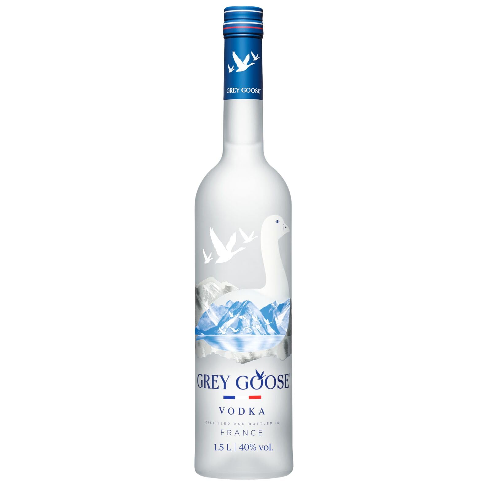 GREY GOOSE Premium-Vodka aus Frankreich, 40% Vol., 150cl / 1,5l, mit 100% französischem Weizen und natürlichem Quellwasser