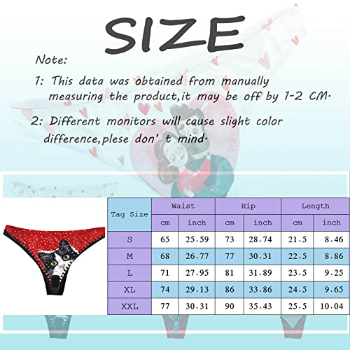 Voberry String Tanga dames Valentijnsdag print onderbroek ondergoed tangas motieven grap vrouwen slipje hipster lingerie… - Afbeelding 6