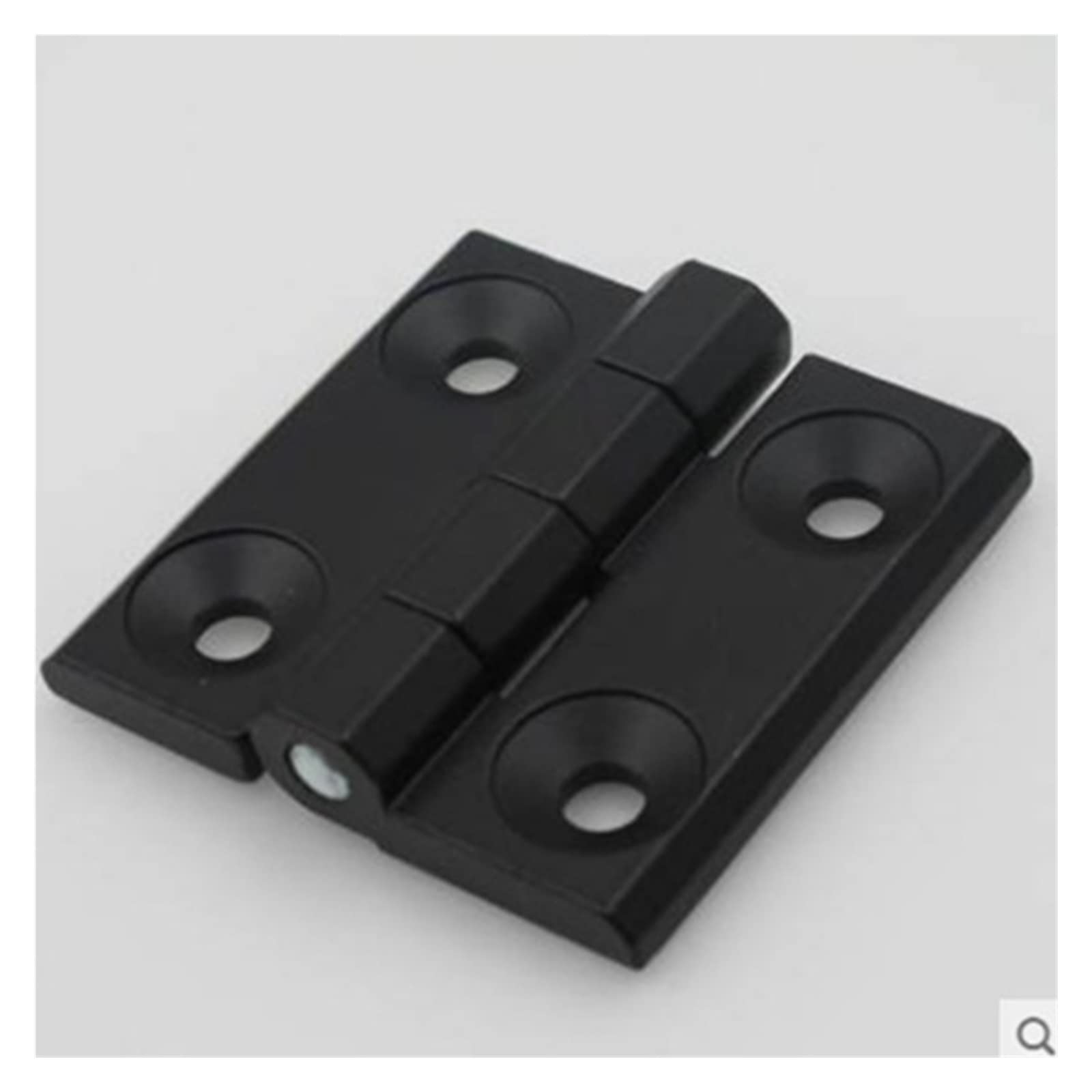 yaoqijie Bisagra plegable de aluminio y Metal Rectangular de aleación de Zinc bisagras de aluminio 40x40 50x50 60x60 bisagras negras for Hardware de armario eléctrico lasting (Color : 60x60cm)