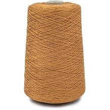 Silk City Fibers, Bambu 7gg 100% Viscose derived from Bamboo Yarn for Machine Knitting, Weaving and Crochet, Acorn, 1 Cone, Designer Yarn for Garments, Soft Shawls, and Fingering Weight Projects