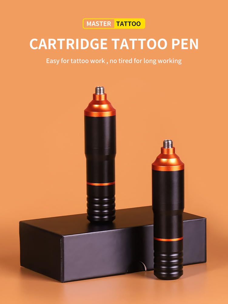 Penna rotativa per tatuaggi - Macchina per cartucce leggera in lega di alluminio con motore silenzioso, impugnatura sottile, connessione RC per rivestimento e ombreggiatura