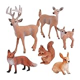 【Passend zu allen festlichen Anlässen】dieses Tierfiguren-Set ist ideal für Weihnachten, Babyparty, Geburtstagskuchenaufsatz, Wissenschaftsprojekt. Feiertage, Geburtstagsparty-Spiele, Party-Dekoration, Partyzubehör oder Belohnungen und Dschungeltiere.