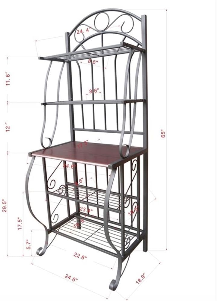 Boraam Valencia Metal Baker's Rack