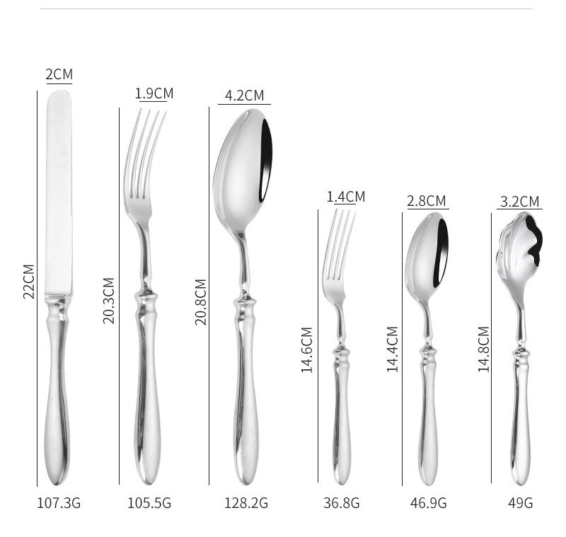 Set Cuchillos Cocina 24 Piezas Acero Inox miniatura 2