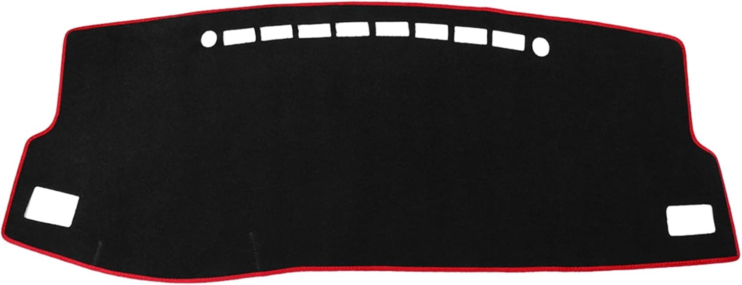 X AUTOHAUX Car Dashboard Cover Nonslip Black Red Dash Cover