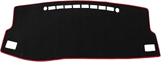 X AUTOHAUX Car Dashboard Cover Nonslip Black Red Dash Cover Mat Sun Pad for Toyota Corolla 14-18
