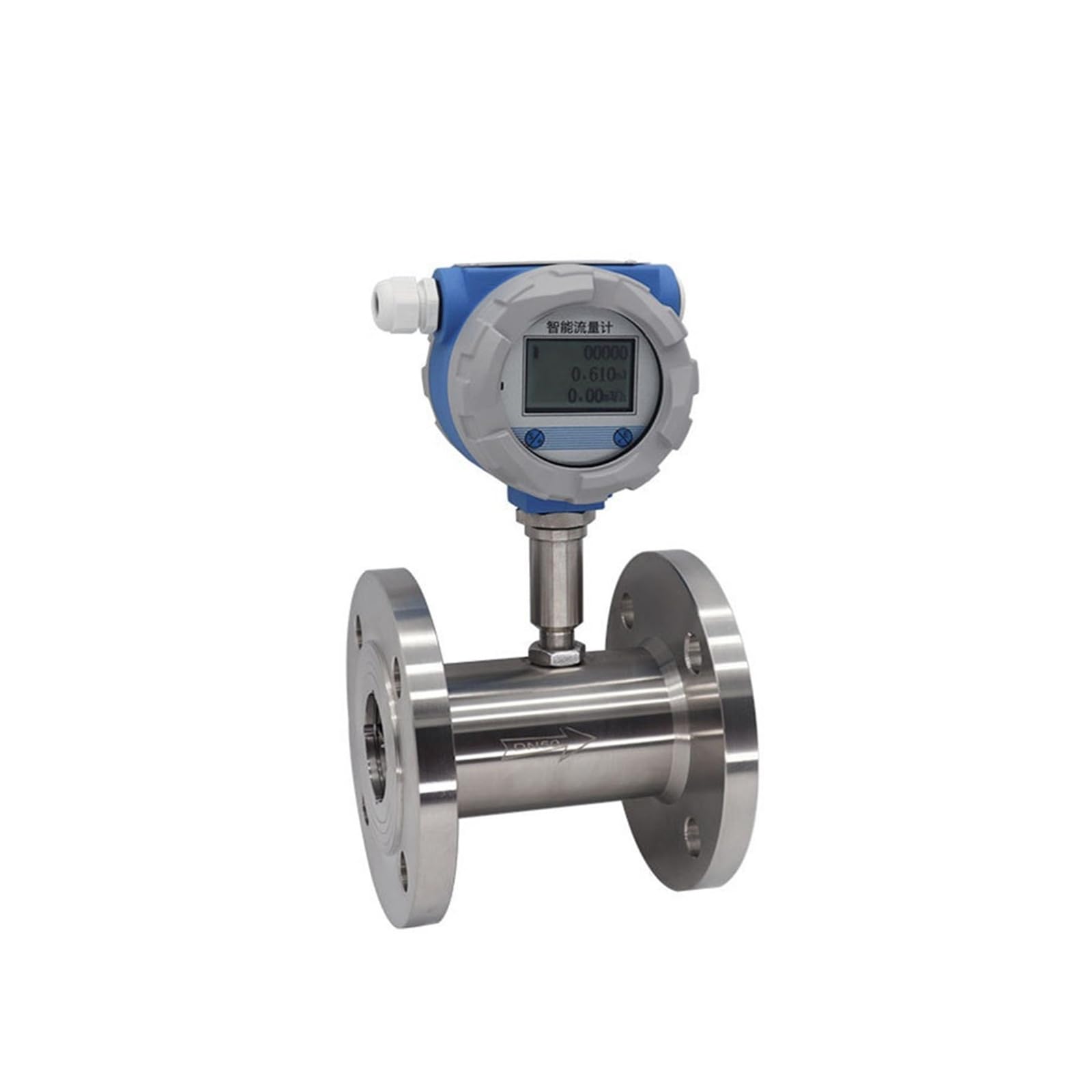 Transmisor de caudalímetro de turbina con conexión de abrazadera DN20, salida de 4-20 mA, caudalímetro electromagnético for aceite Garantizar la estabilidad(DN50)