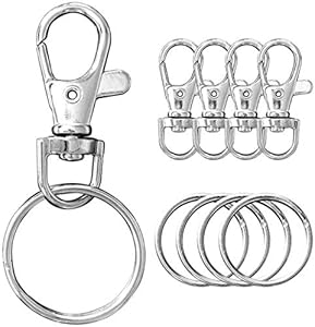 VOARGE 20er Set Schnellverschlusskarabiner Schlüsselanhänger