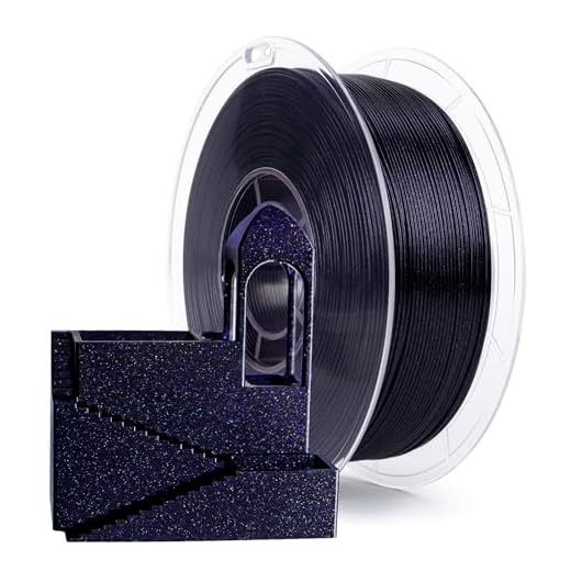 ZIRO 3D Printer Filament, 1.75mm Shiny Sparkle Glitter PLA, Firely PLA Series, Fit for Most FDM Printer, Galaxy Effect Printing Material, 1KG Spool, Dimensional Accuracy +/-0.03mm, Gemini Starlight