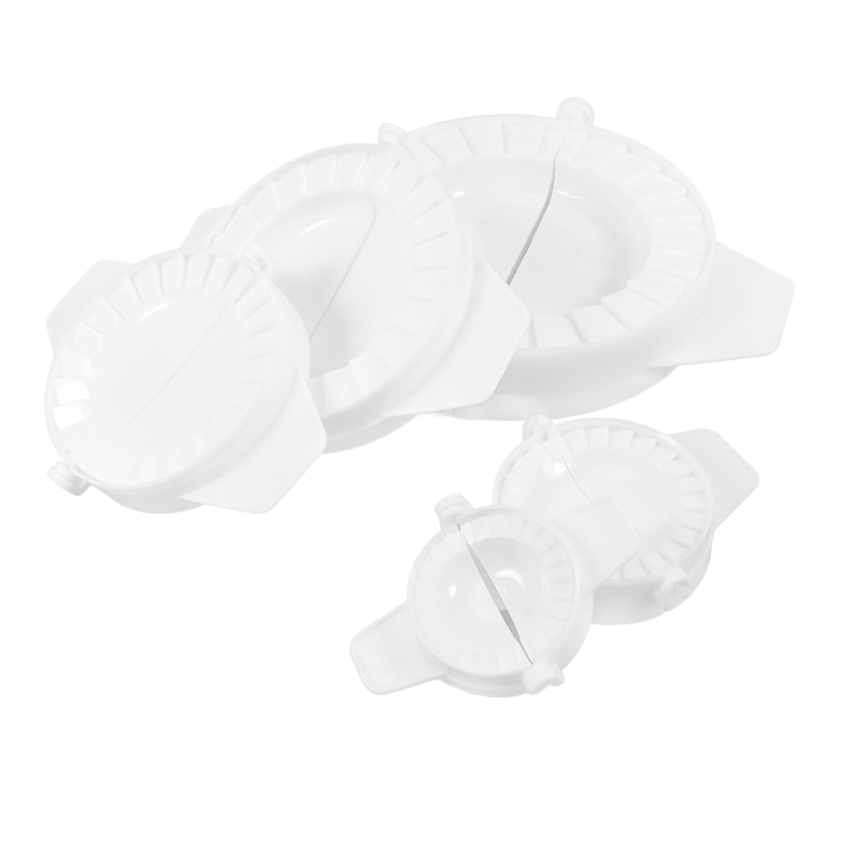 KICHOUSE Dumpling Wrapper Makers 5pcs Plastic Mold Dumpling Maker Tool Pastry Molds for Pastry Making