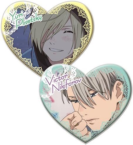 The most lottery Yuri !!! on ICE Sweet time E Award soft badge set Yuri Purisetsuki & Victor Nikiforofu