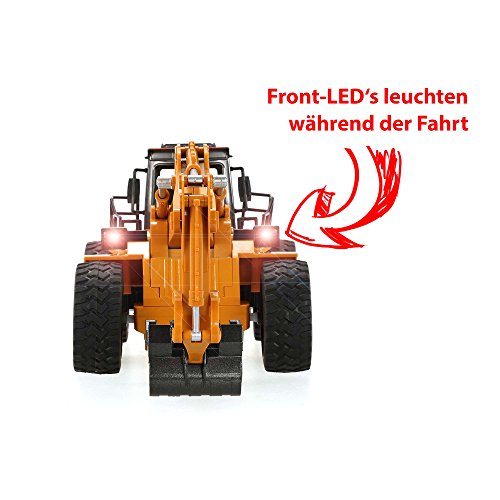 2.4GHz RC ferngesteuerter 1/12 Bagger mit vielen Metallbauteilen, Auto, Modellbau, Radlader, Baustellenfahrzeug, Ready-To-Drive, Komplett-Set RTR, Neu - 5
