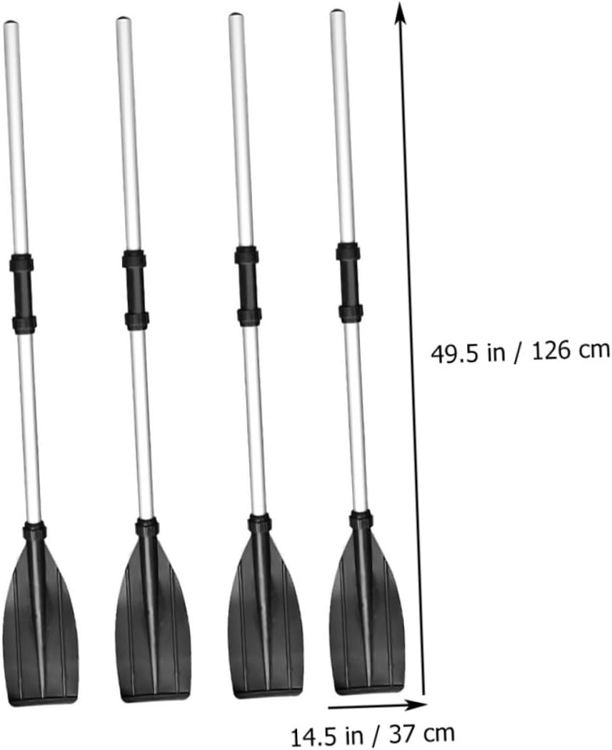 2 Pairs Collapsible Kayak Paddle Aluminum Alloy Oars for Boat Canoe Mount