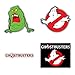 Ghostbusters Cartoon Graphics Bumper Sticker Decalcomania Adesivo Decal - Set of 4 Pieces - Longer Side 13 cm