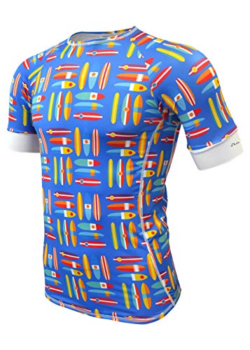 De Soto Skin Cooler Short Sleeve Top - SVSC (Surfboard Blue, Small)