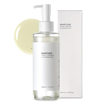 Cleansing Oil for Face 200ml - Plant-Based Makeup Remover & Blackhead Cleanser - Lightweight Pore Control for Sensitive Skin