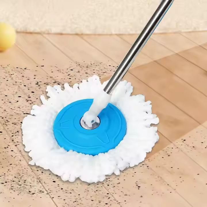 Image of TEKCOOL Spin Mop Stick for Floor Cleaning Without Bucket with 360 Degree Stick Mop & 42 Inch Extendable Handle Rod Replace Old Pocha with Easy Mopping Cleaner for Home