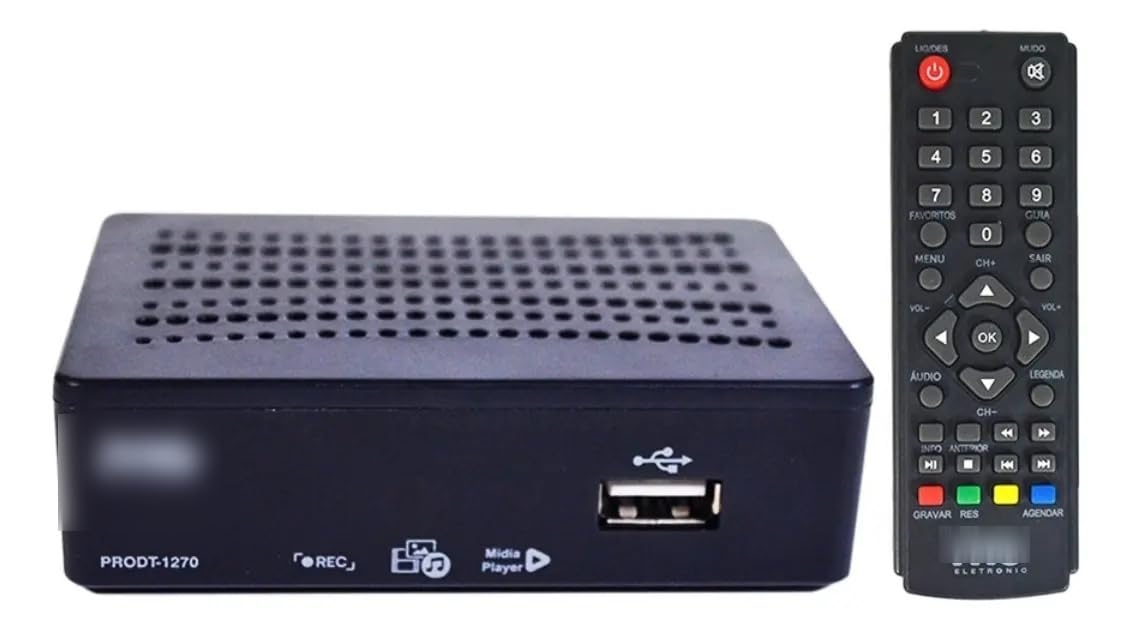 Conversor Digital Full HD com Gravador USB HDMI para TV gravação via USB