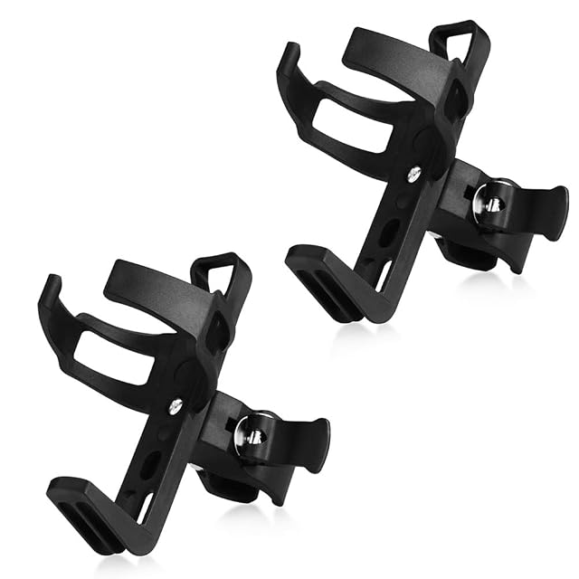 Accmor 2 Pack Bike Water Bottle Holders No Screws Universal Bike Cup Holder 360 Degree Rotatable Bike Water