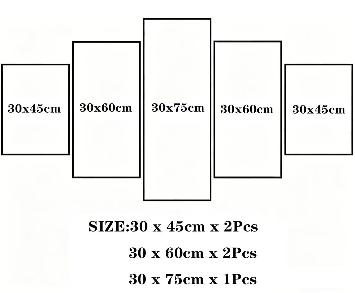 5 sztuk malowanie diamentami pełny zestaw, 5D malarstwo diamentowe dla dorosłych, diamentowe malowanie kwadratowe zachód słońca, 88 x 175 cm duży obraz diamentowy 5 paneli ptak do dekoracji ścian domu