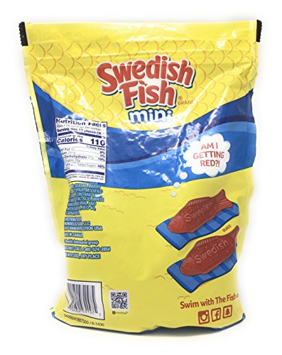 Mini Red Swedish Fish, 1Lb 12.8 Pound Bag #TOP1