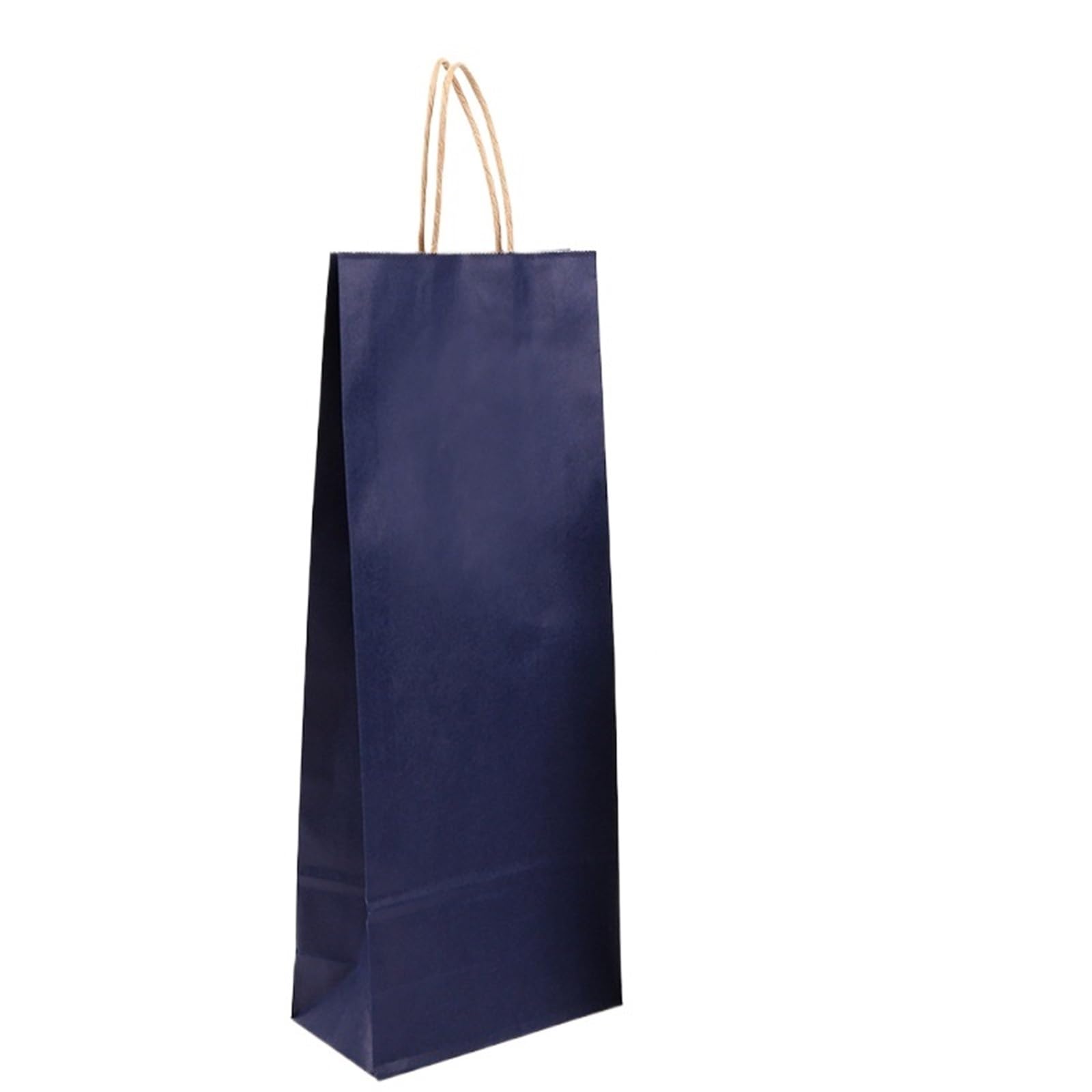 Sacchetto di carta kraft for imballaggio di vino rosso, squisite buste regalo for feste in tinta unita, for cena in famiglia, vino rosso o birra(Dark blue,12pcs)