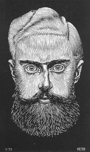 Art mural M.C Escher pour habiller un grand mur vide tableau abstrait 50x90
