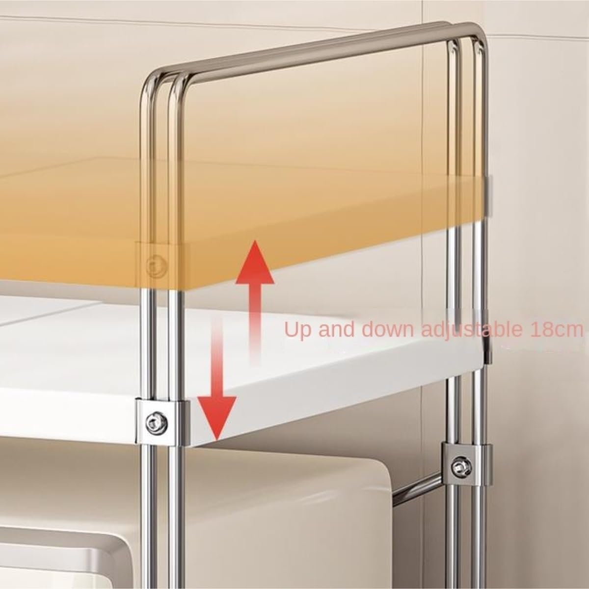 Amazon.co.jp: レンジ上ラックトースターラックレンジ台 キッチン収納