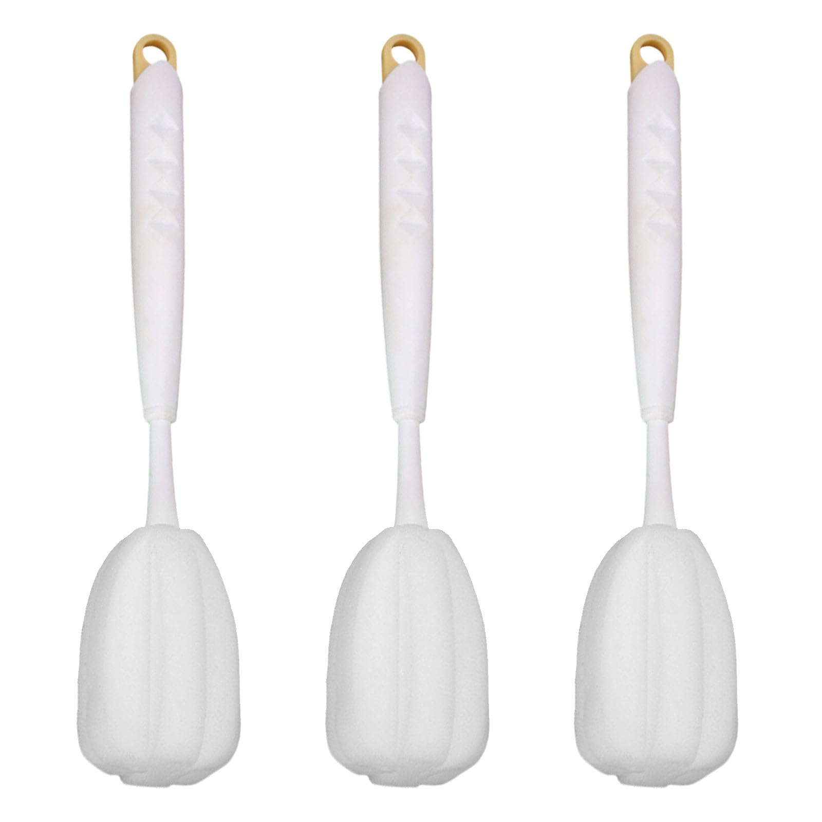 Ergonomic Handle Sponge Brush Cleaning Tool for Deeply Cleaning Glassware and Baby Milk Bottles Easy to Use Cleaner Sponge Brush