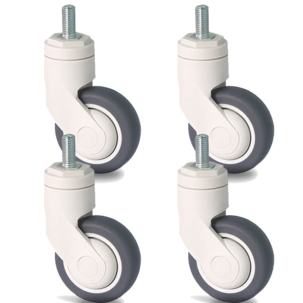 Roulettes pivotantes M12 pour machines et équipements industriels | Lot de 4