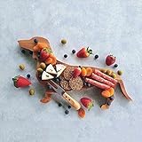 Hölzerner Dackel Teller, Wooden Dachshund Dog Dinner Plate, Lustiger Speiseteller, Holzbrett Servierbrett, Schneidebrett, Dackel Hund Schneidebrett Personalisiert, Süßer Weihnachtsteller
