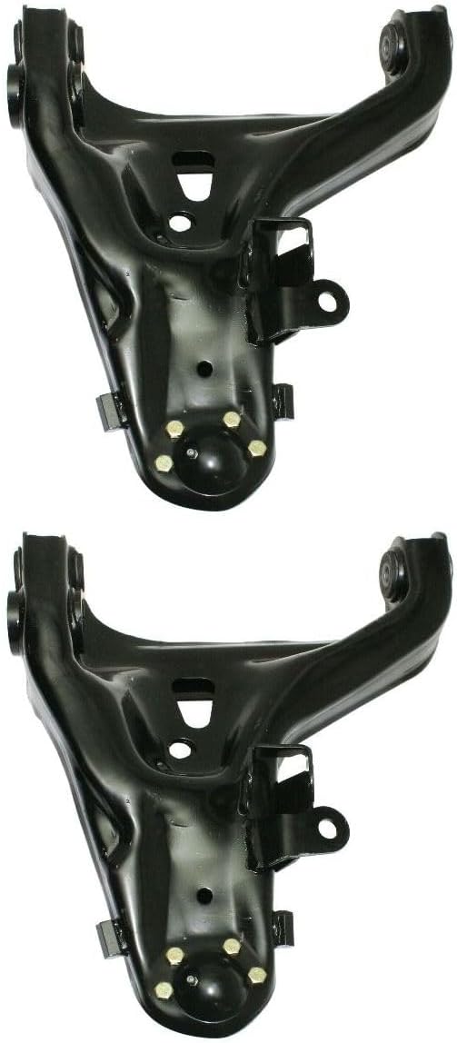Control Arm 2 Pieces - Front Lower Right Passenger Side with Ball Joints Rubber Bushing Design Stamped for Chevy for S10 Blazer 2.2L 1984,for GMC for Syclone 4.3L 1991