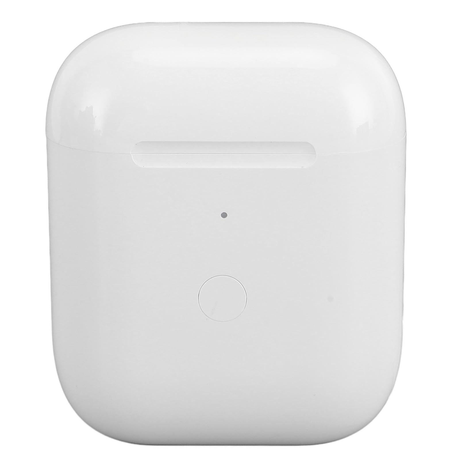 Funda de Carga Inalámbrica para Auriculares iOS de 1.ª y 2.ª Generación, Funda de Cargador de Batería Integrada de 550 MAh de Repuesto con Botón de Sincronización de