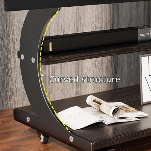 Soporte móvil para TV con ruedas y altura ajustable miniatura 6