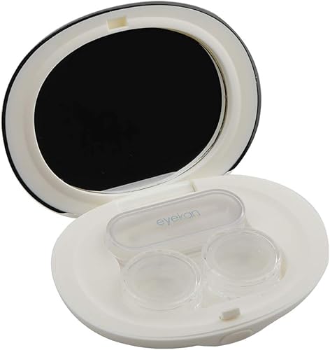 Miniatura 9 de MUDOR Exquisita funda para lentes de contacto  Mini estuche de viaje para lentes de contacto incluye herramienta de extracción con pinzas y