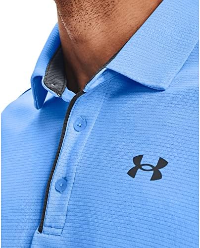 UNDER ARMOUR mens Tech Golf Polo ,(369) Lime Surge / / Black,X-Large Tall — view 3
