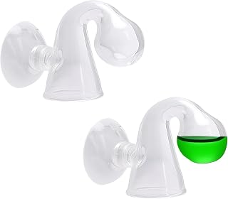 Comprobador de caída de CO2, monitor de CO2 para acuario con ventosa, comprobador de gotas de vidrio O2, detector de CO2 para acuario, indicador de largo plazo, para peces plantados (color surtido)