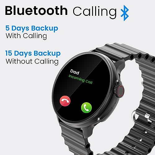 Image of CELLECOR A5 PRO DISC 1.52 inch HD Display- BT Calling Smartwatch, 500 NITS, AI Voice Assistant, with 120+ Sports Modes, SpO2, HR, IP68, Camera Control - Black