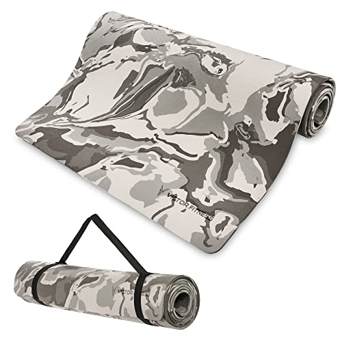 Victor Fitness Gray Camouflage Eco friendly yoga mat made from ...