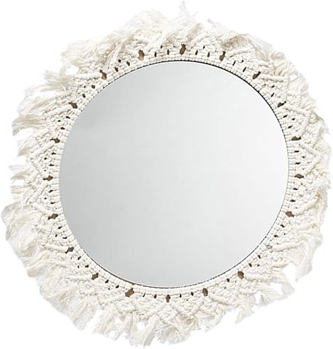 Maquillaje redondo hecho a mano de la decoración de la pared del espejo del espejo de la rota