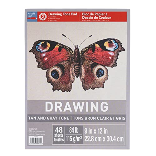 Bloc à dessin Artist's Loft papier teinté de haute qualité 115g/m² 48 pages