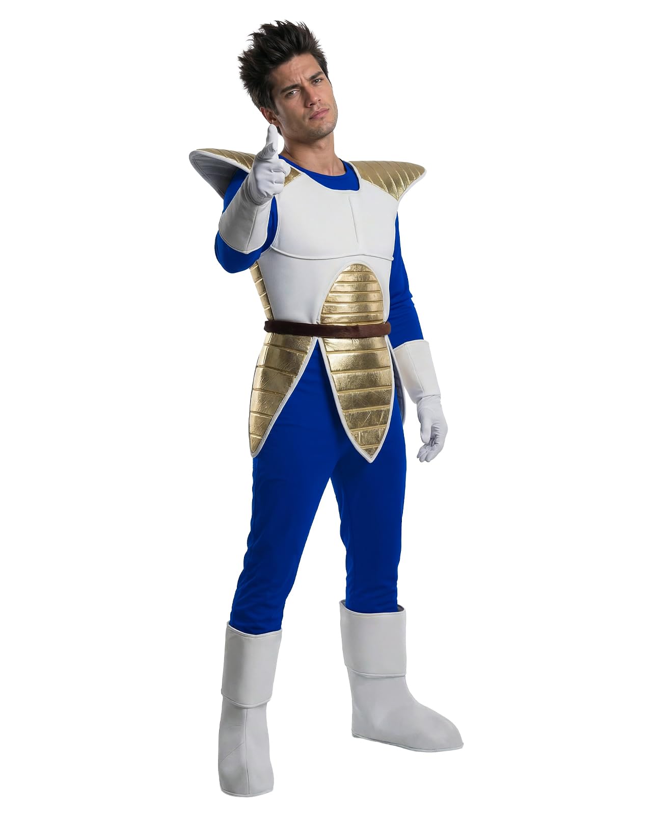 Funidelia | Disfraz de Vegeta Dragon Ball para hombre Bola de Dragón, Manga, Saiyan - Disfraz para adultos y divertidos accesorios para Fiestas, Carnaval y Halloween - Talla M - Azul