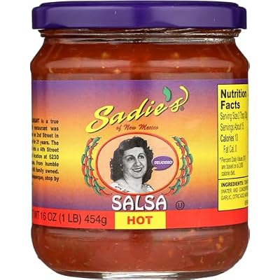 Sadie's of New Mexico Salsa, Hot 16 Oz (Pack of 3)
